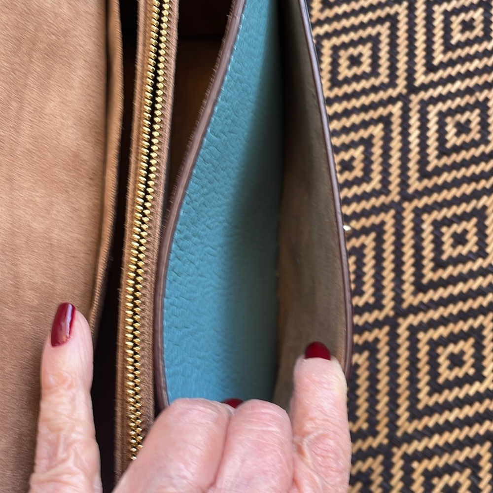 COACH CA238 Lane Shoulder Bag With Whipstitch In Marine Multi blue - Picture 14 of 16